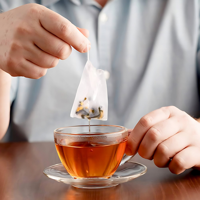 فیلتر چای مدل نخ دار کاغذی بسته 50 عددی