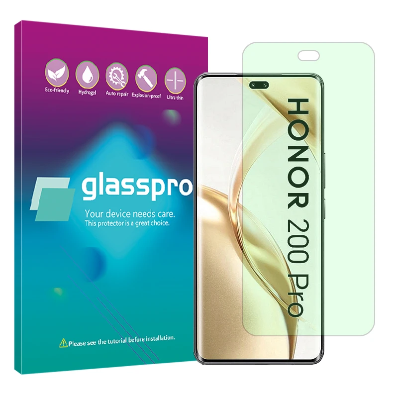 محافظ صفحه نمایش گرین لایت گلس پرو مدل Resistant مناسب برای گوشی موبایل آنر 200 Pro