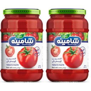نقد و بررسی رب گوجه فرنگی شامینه - 1600 گرم بسته 2 عددی توسط خریداران