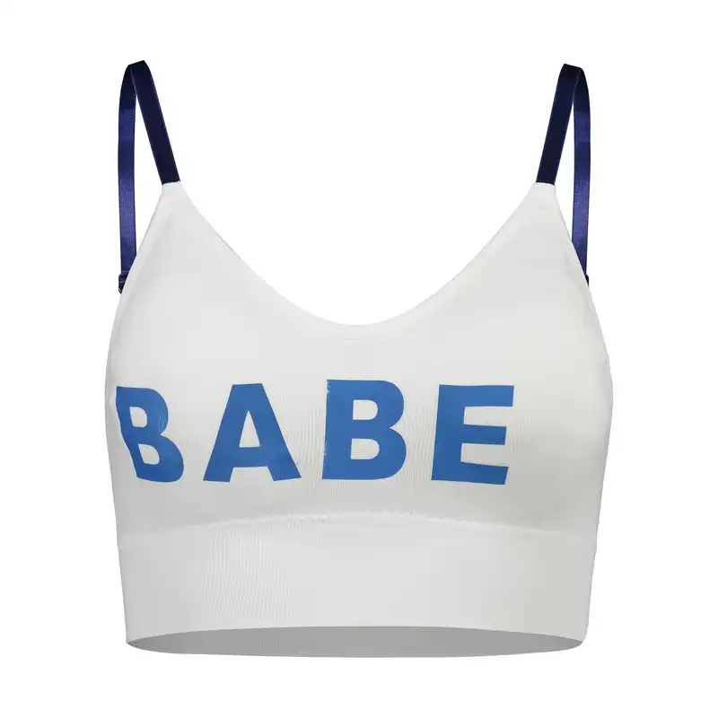 نیم تنه ورزشی زنانه ماییلدا مدل بدون فنر پددار کد 4558 رنگ سفید