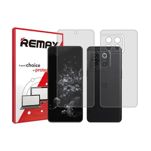Remax clear screen protector HyGEL model suitable for One Plus Ace Pro mobile phone along with the back of the phone