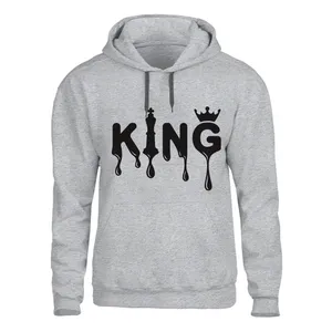 هودی مردانه مدل KING کد J226 رنگ طوسی