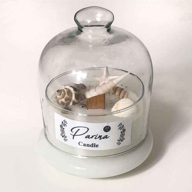 شمع پرینا مدل دریای صدف دار