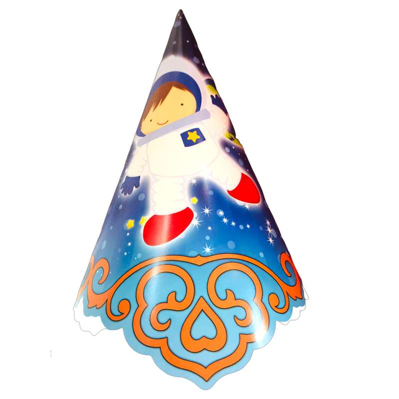 کلاه تولد مسترتم طرح فضانورد پلاس بسته 10 عددی