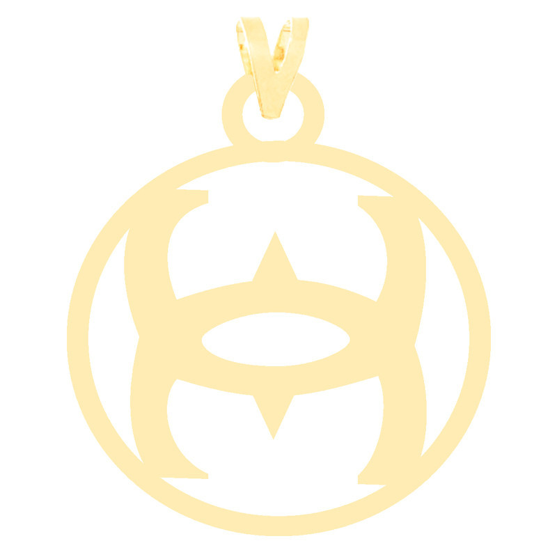 آویز گردنبند طلا 18 عیار زنانه نیکان گلد طرح کلاسیک