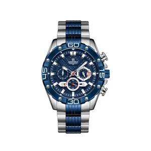 ساعت مچی عقربه‌ای مردانه نیوی فورس مدل NF8019-SBE