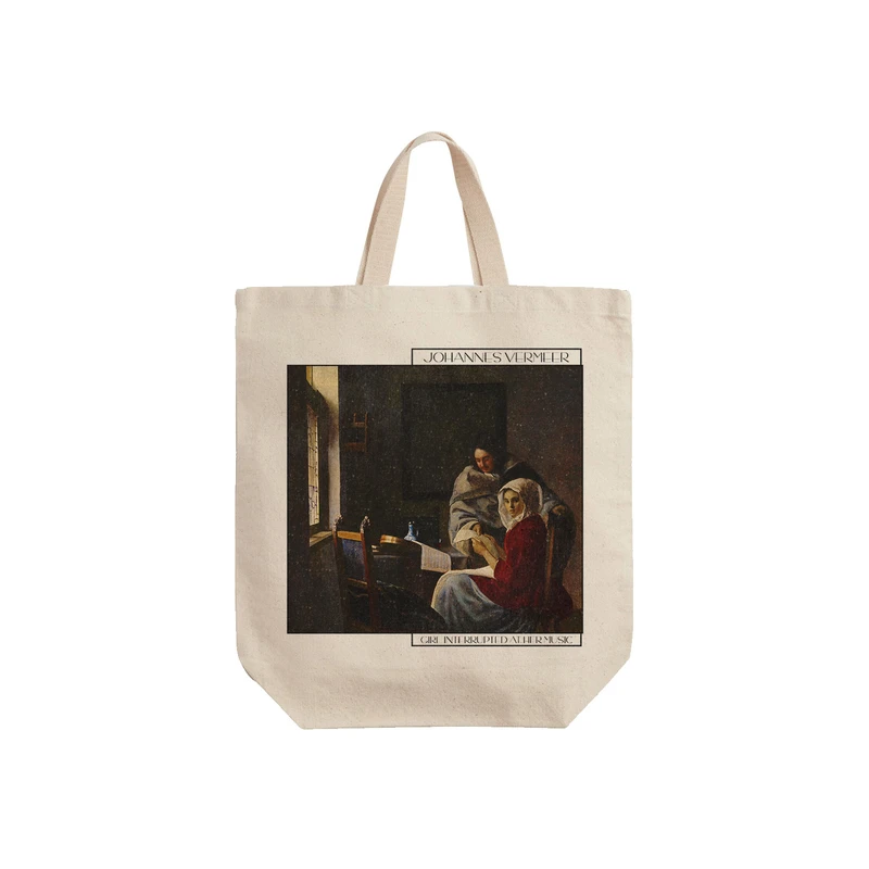 ساک خرید ترمه طراحان ایده مدل دختر در کلاس موسیقی از ورمر کد art0566 - S