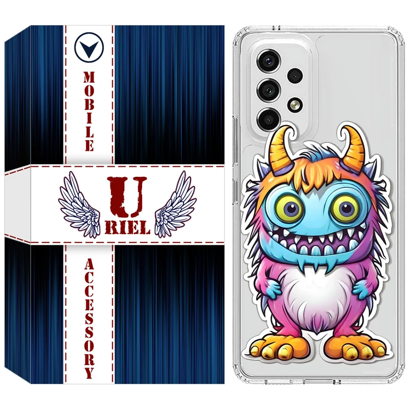 کاور یوریل مدل Clear کد 50 طرح میکروب مناسب برای گوشی موبایل سامسونگ Galaxy A32 5G / M32 5G