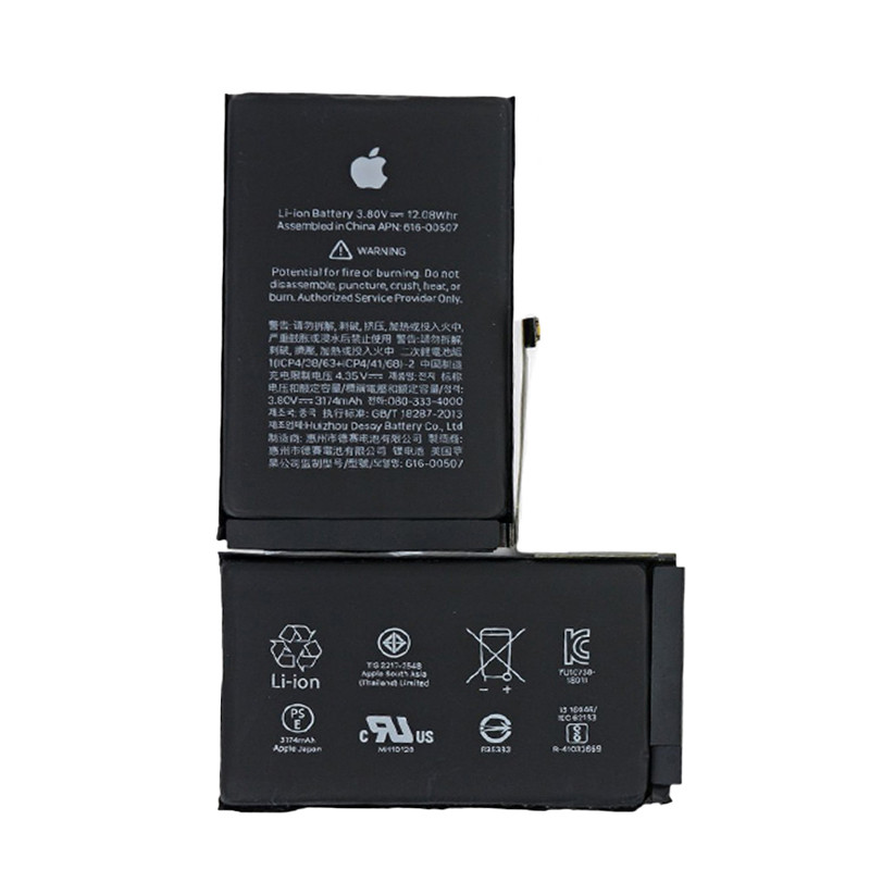تصویر باتری موبایل مدل APN 616-00507 ظرفیت 3174 میلی آمپر ساعت مناسب برای گوشی موبایل اپل iphone XS MAX