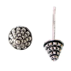 گوشواره نقره طرح کاج