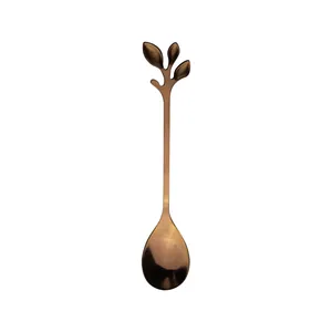 قاشق چای خوری مدل برگ کد 501 بسته 6 عددی