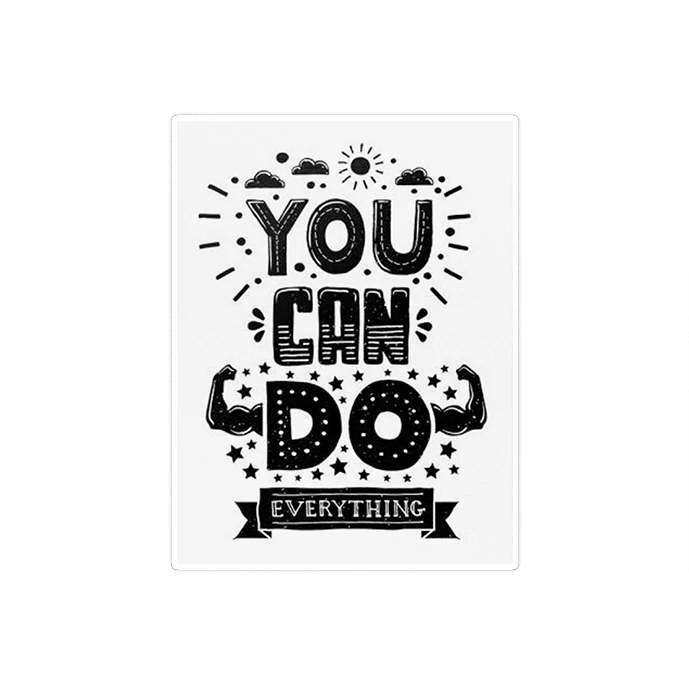 استیکر لپ تاپ ماسا دیزاین طرح YOU CAN DO IT مدل STKA00446