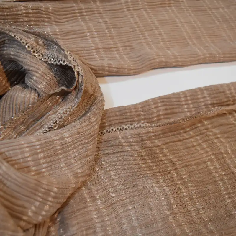 شال زنانه مدل پلیسه راه راه لمه کد 900