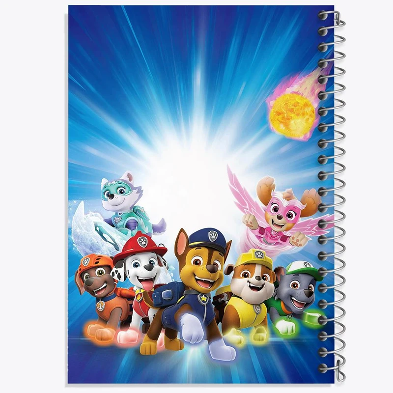 دفتر شطرنجی 50 برگ خندالو طرح سگ های نگهبان Paw Patrol کد 4730