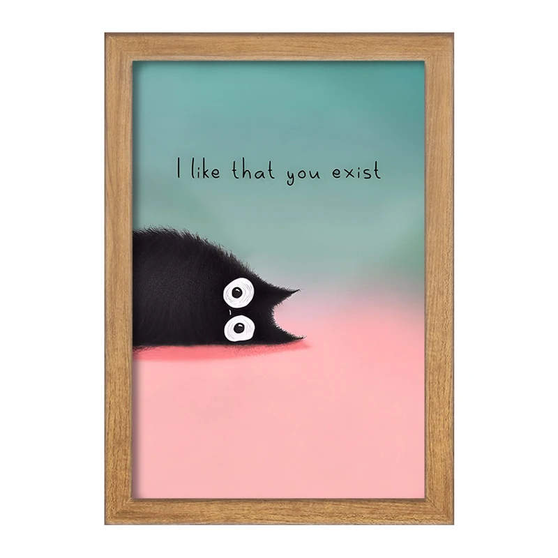 تابلو خندالو مدل گربه بامزه کد F8204