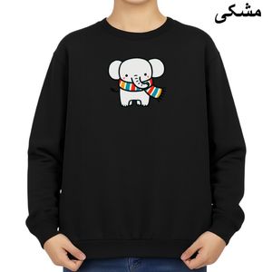 سویشرت زنانه مدل فیل و شال گردن کد v2