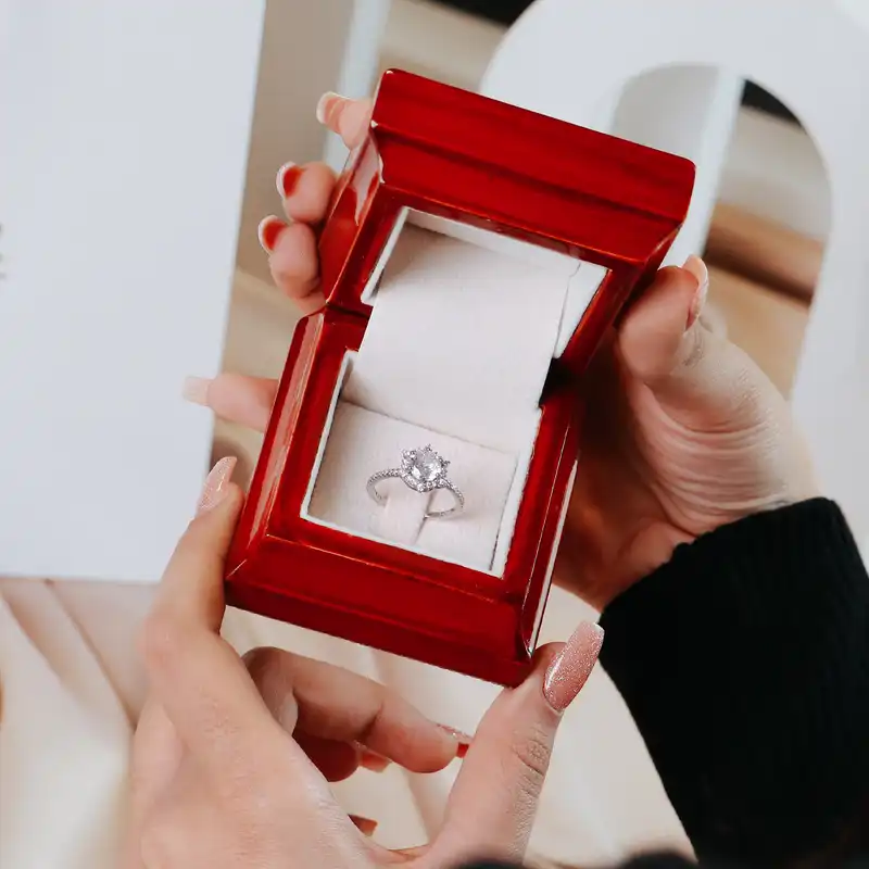 انگشتر نقره زنانه جی تی ای مدل جی نایس