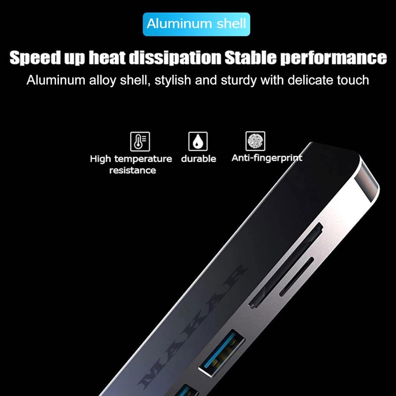 هاب و کارت خوان 5 پورت USB 3.0 ماکار مدل 5in1 MK-HU235