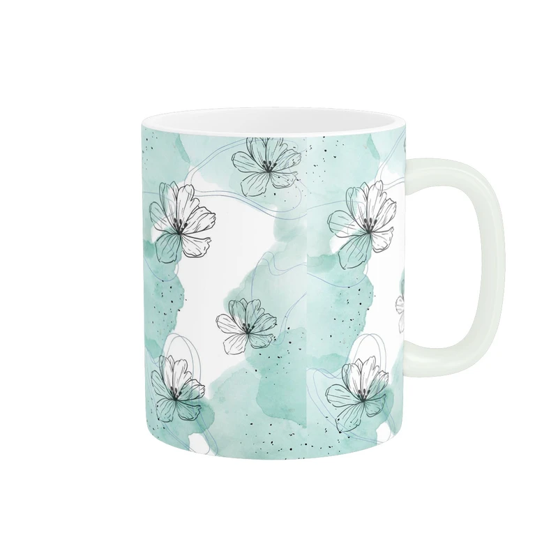 ماگ زیگورات مدل گل گلی کد 2110