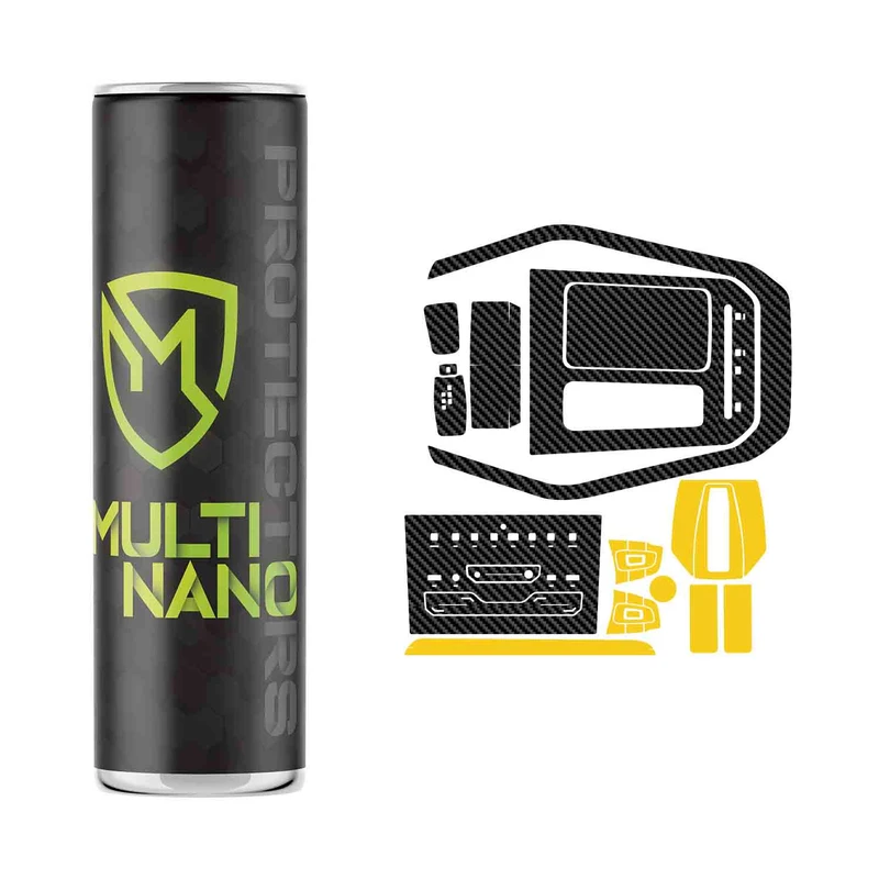 برچسب محافظ کنسول خودرو مولتی نانو طرح کربن مدل X-F1C مناسب برای تیگو ۷ پرو پریمیوم مجموعه ی 28 عددی 