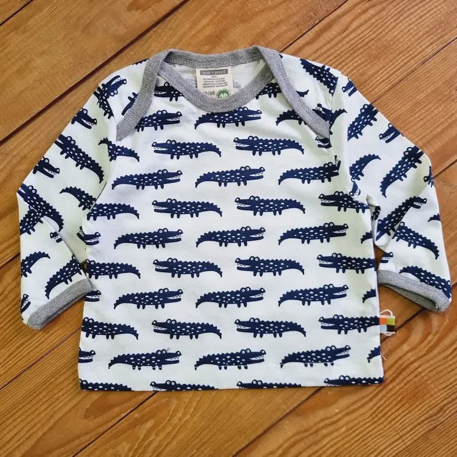 تی شرت آستین بلند نوزادی لود پرود مدل دایناسور -  - 3