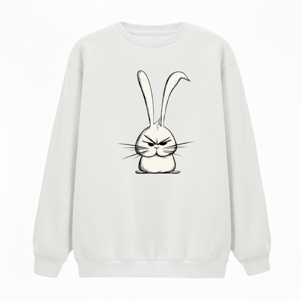 سویشرت زنانه مدل خرگوش عصبانی کد v4