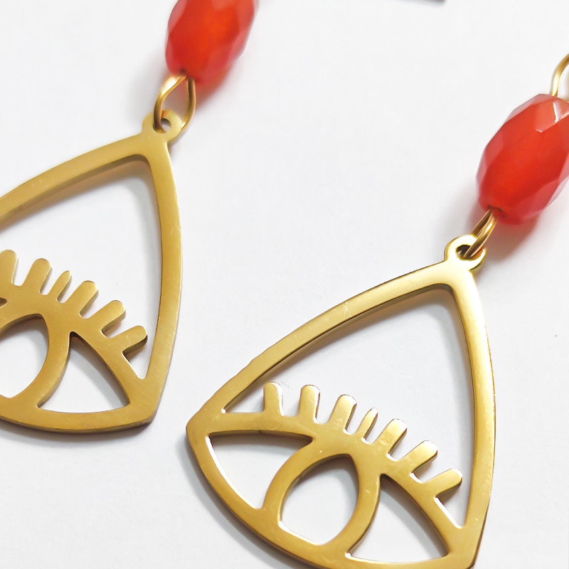 گوشواره زنانه مدل چشم هایش گوشواره زنانه مدل چشم هایش