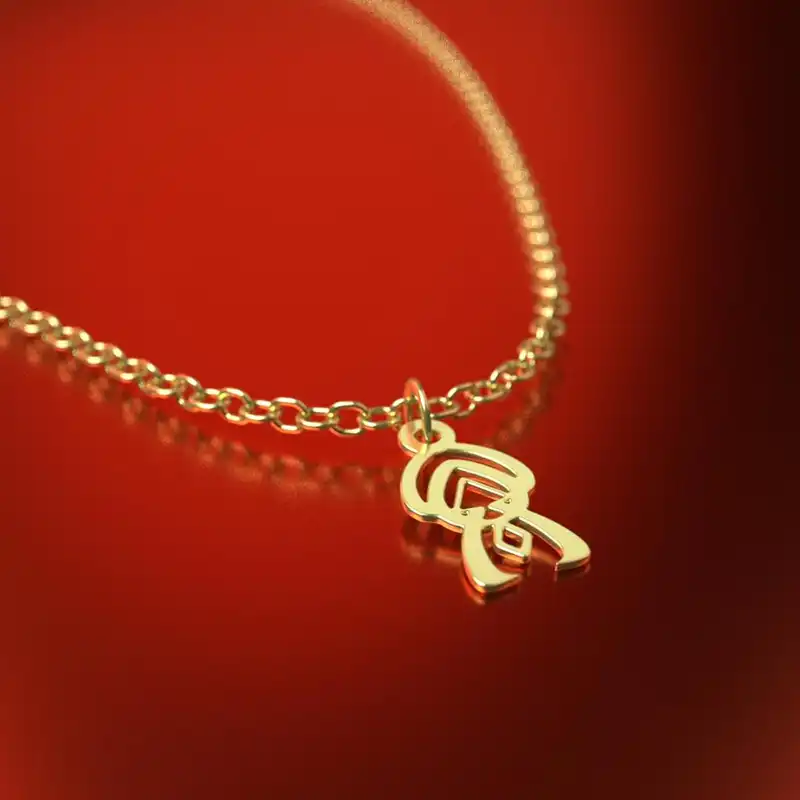 گردنبند طلا 18 عیار زنانه مدوپد مدل هندسی کد RNA10310