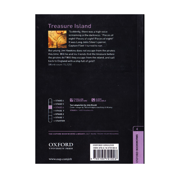 کتاب Oxford Bookworms stage 4 Treasure Island اثر Robert Louis Stevenson انتشارات الوندپویان کتاب Oxford Bookworms stage 4 Treasure Island اثر Robert Louis Stevenson انتشارات الوندپویان