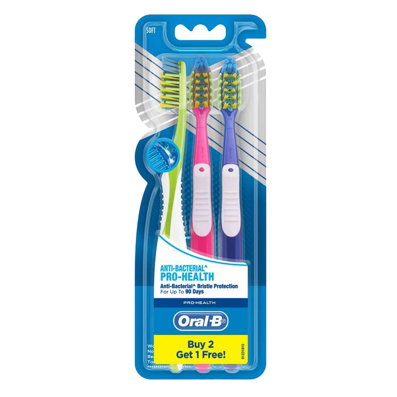 مسواک اورال-بی مدل Pro Health با برس نرم بسته 3 عددی