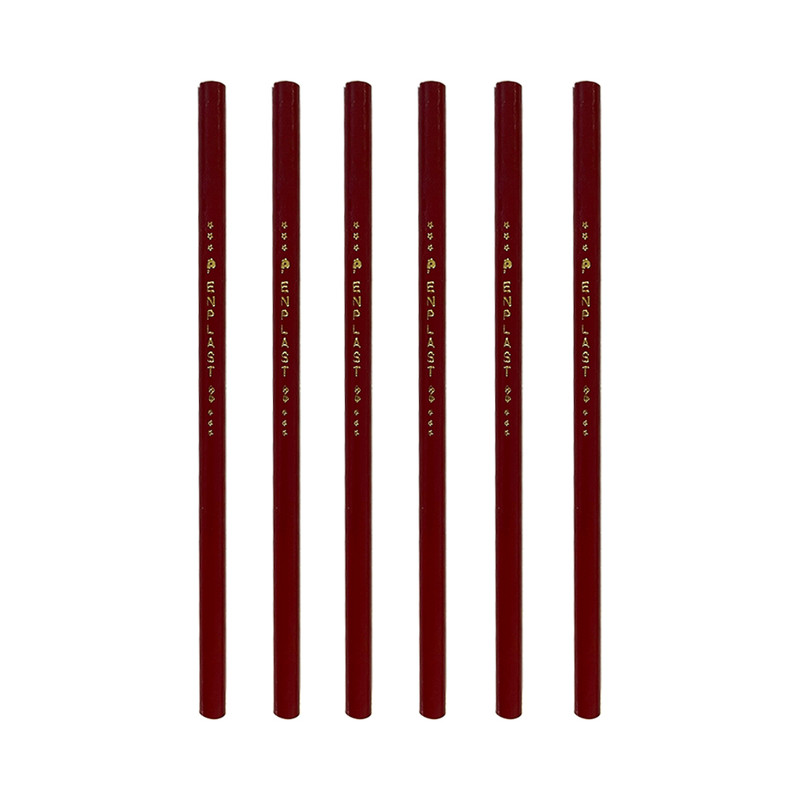 مداد قرمز پن پلاست مدل استار بسته 6 عددی