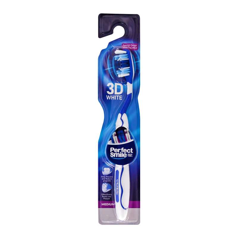 مسواک پرفکت اسمایل مدل 3D White با برس متوسط مسواک پرفکت اسمایل مدل 3D White با برس متوسط