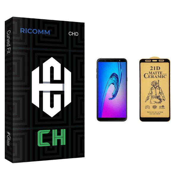 محافظ صفحه نمایش سرامیکی ریکام مدل CH glass مناسب برای گوشی موبایل سامسونگ Galaxy J8 Plus
