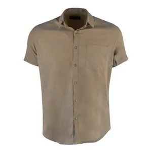 پیراهن آستین کوتاه یقه برگردان مردانه مدل MDSS-CH3002