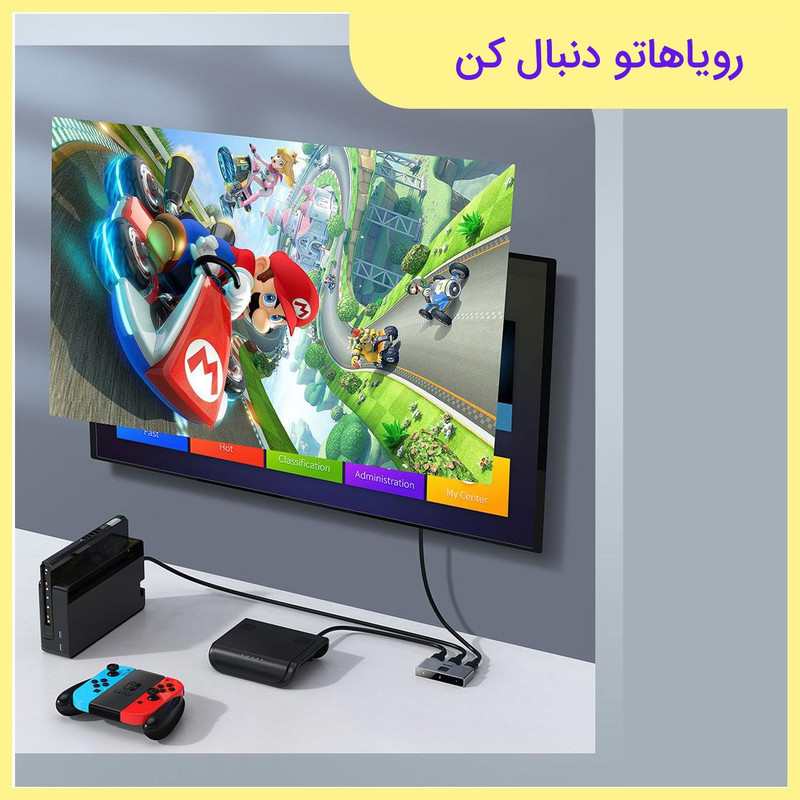 مبدل 1 به 2 HDMI باسئوس مدل CAHUB-BC0G