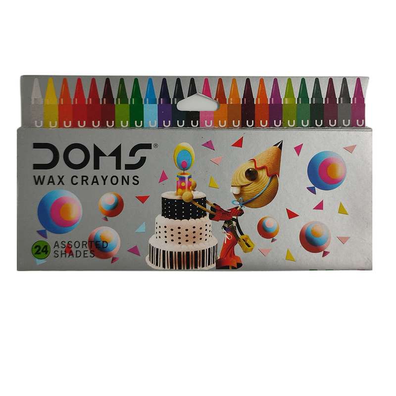 مداد شمعی 24 رنگ دامز مدل 001