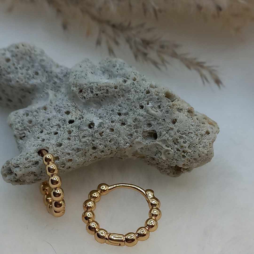 گوشواره زنانه ژوپینگ مدل رینگ کد NN 022 - - 4