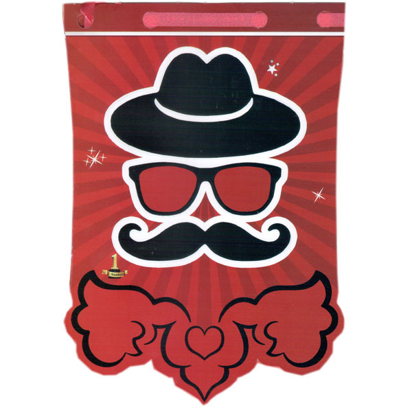  ریسه تزیینی مدل عینک و سبیل بسته 12 عددی 