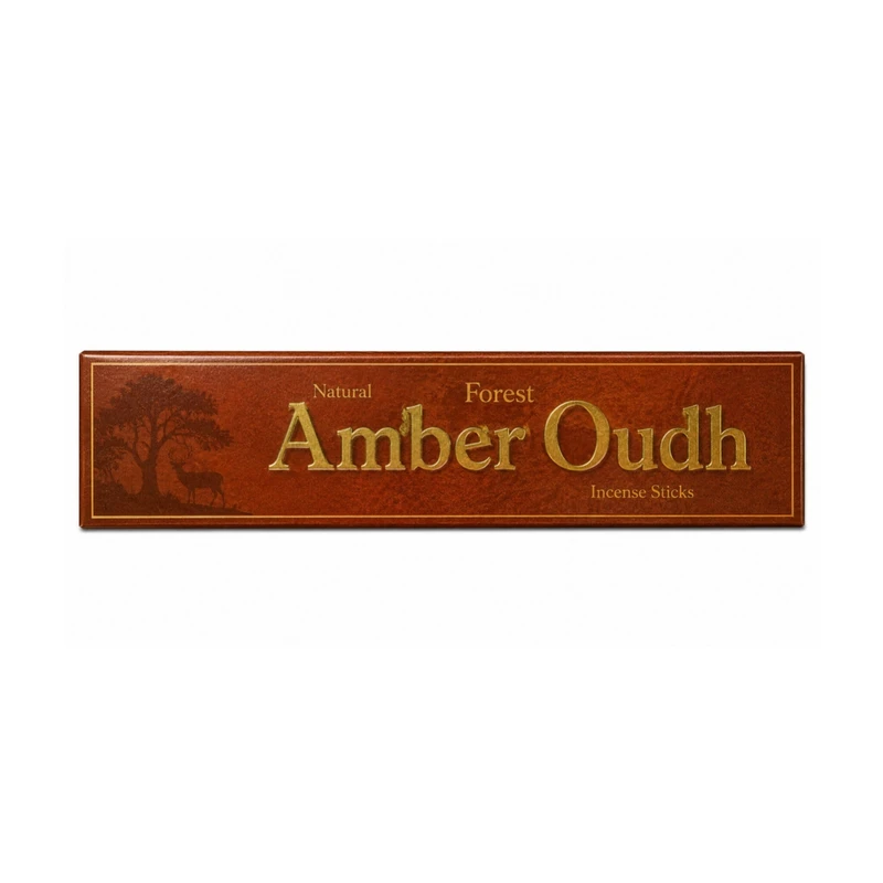 عود دست‌ساز فارست مدل آمبر عود Amber oude رایحه ساده بسته 10 عددی
