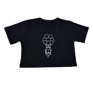 کراپ‌تاپ  آستین کوتاه زنانه مدل کیتی