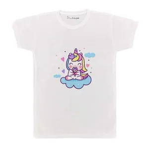 تی شرت بچگانه پرمانه طرح یونیکورن کد pmt.3354