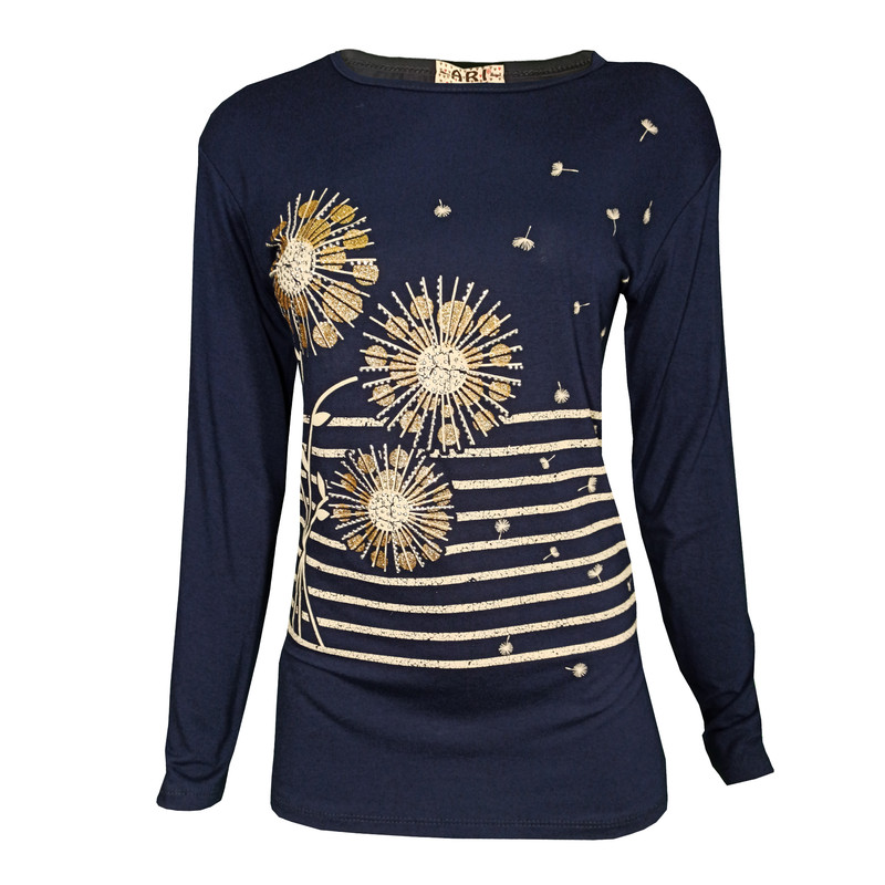 تی شرت آستین بلند زنانه مدل 512