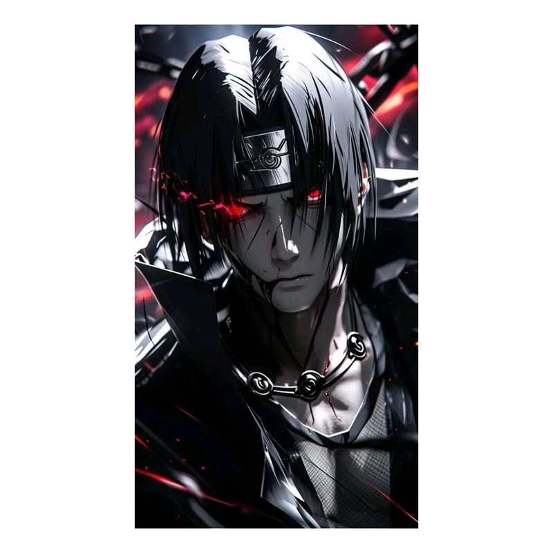 استیکر لپ تاپ و موبایل مدل انیمه طرح ناروتو اوچیها ایتاچی کد 1604