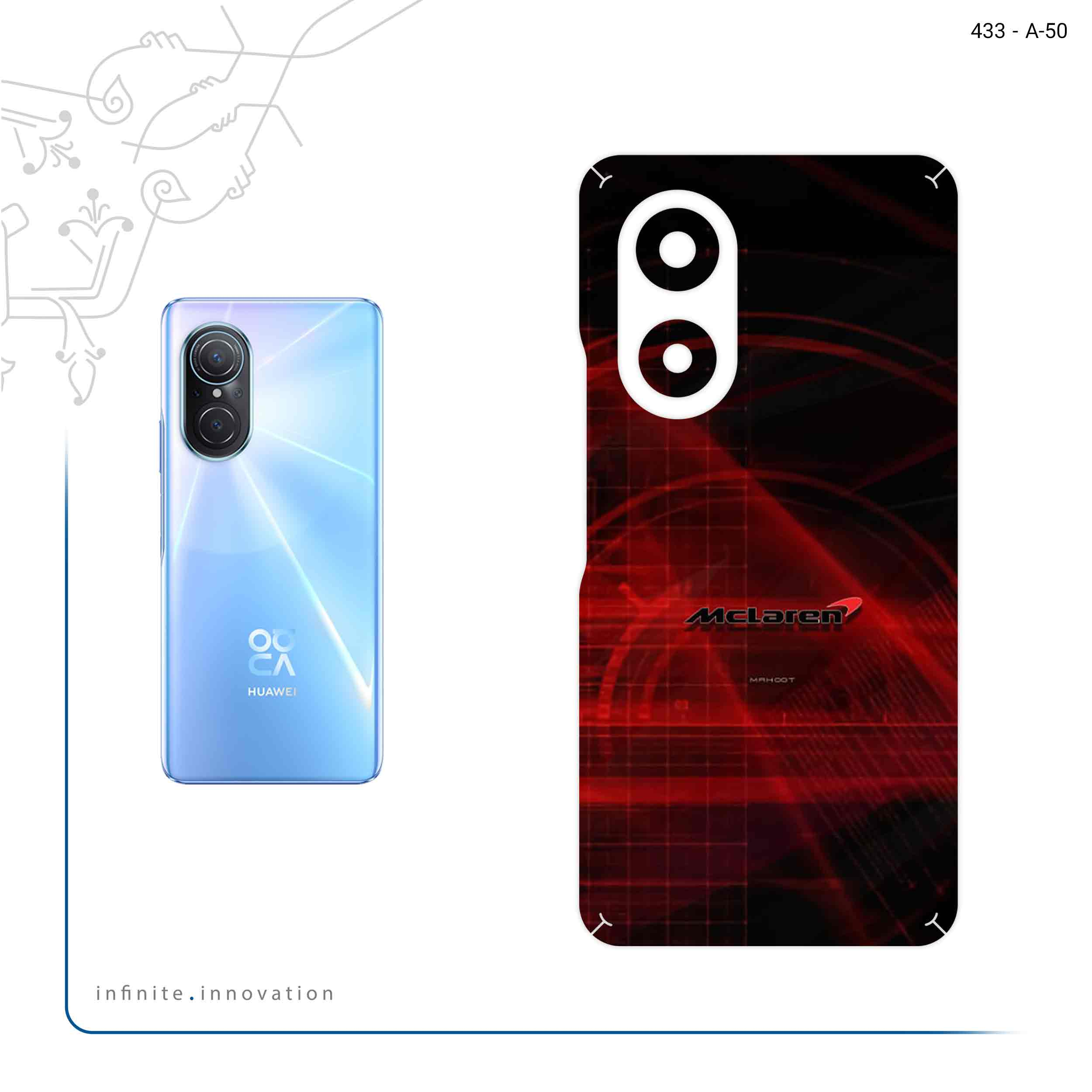 برچسب پوششی ماهوت مدل Mclaren مناسب برای گوشی موبایل هوآوی Nova 9 SE