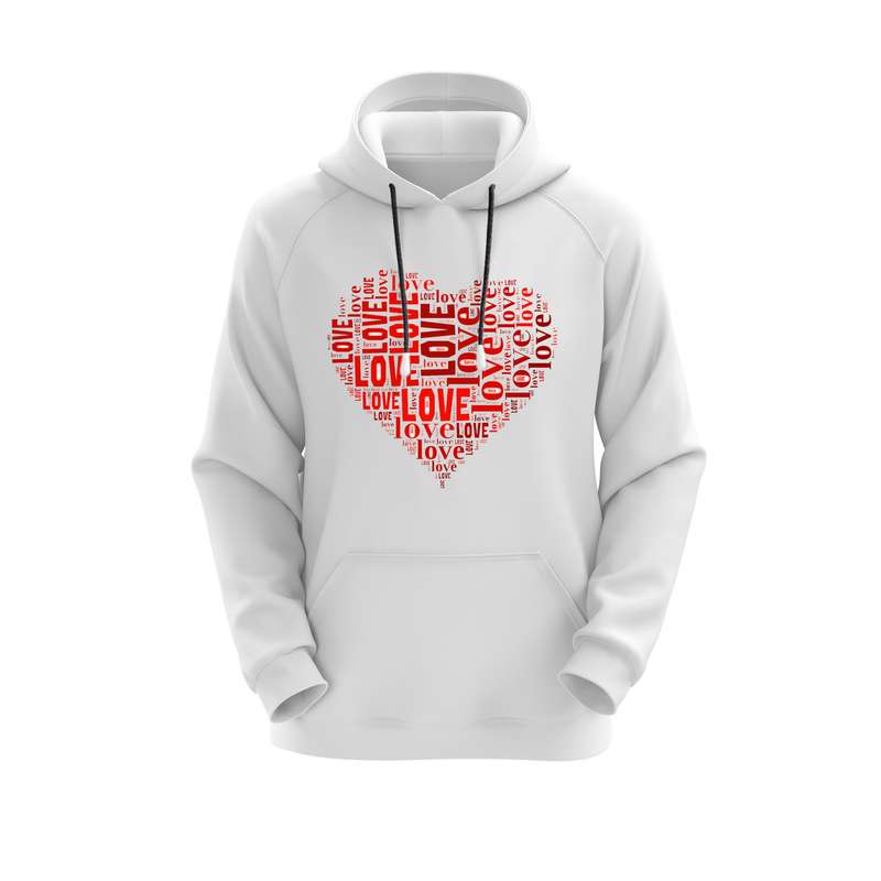 هودی زنانه مدل قلب کد E 1020