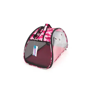 کیف حمل سگ و گربه پت‌ پرتی مدل شفاف چریکی