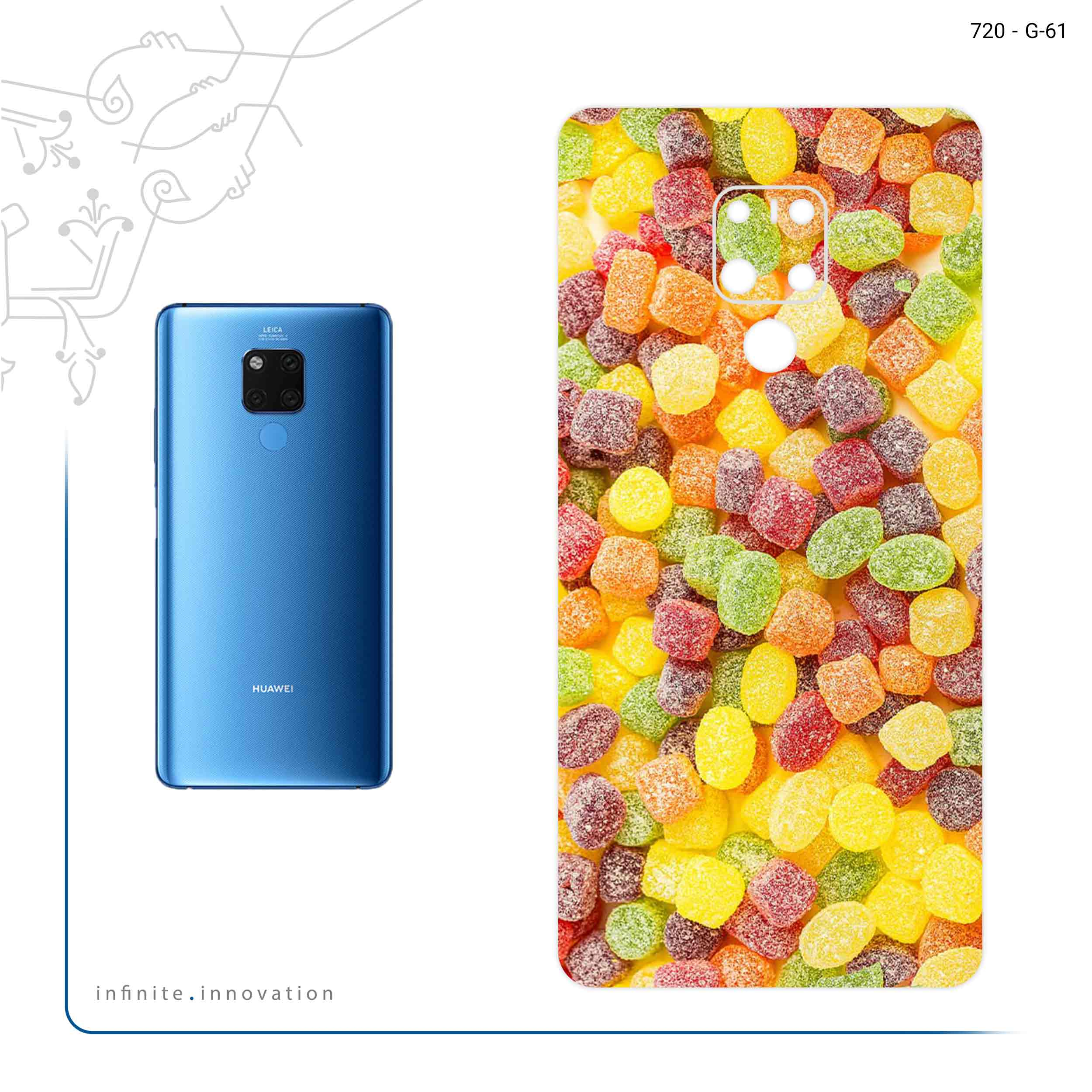 برچسب پوششی ماهوت مدل Gummi candy 2 مناسب برای گوشی موبایل هوآوی Mate 20 X