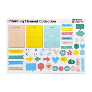 برچسب طرح برش خورده بولت ژورنال مدل Planning Element Collection A5