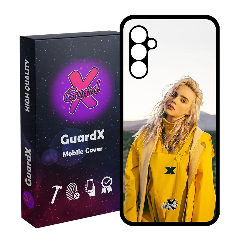 کاور گارد ایکس طرح Billie Eilish مدل Glass10227 مناسب برای گوشی موبایل سامسونگ Galaxy A24/A24 4G/M34 5G