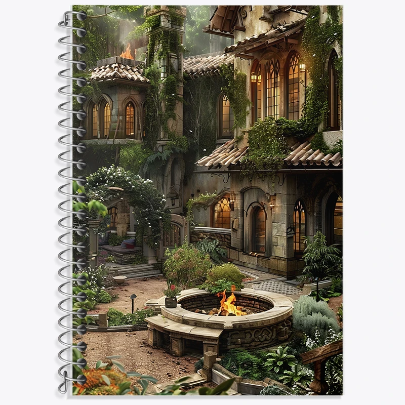 دفتر لغت 50 برگ خندالو طرح خانه کد F6355